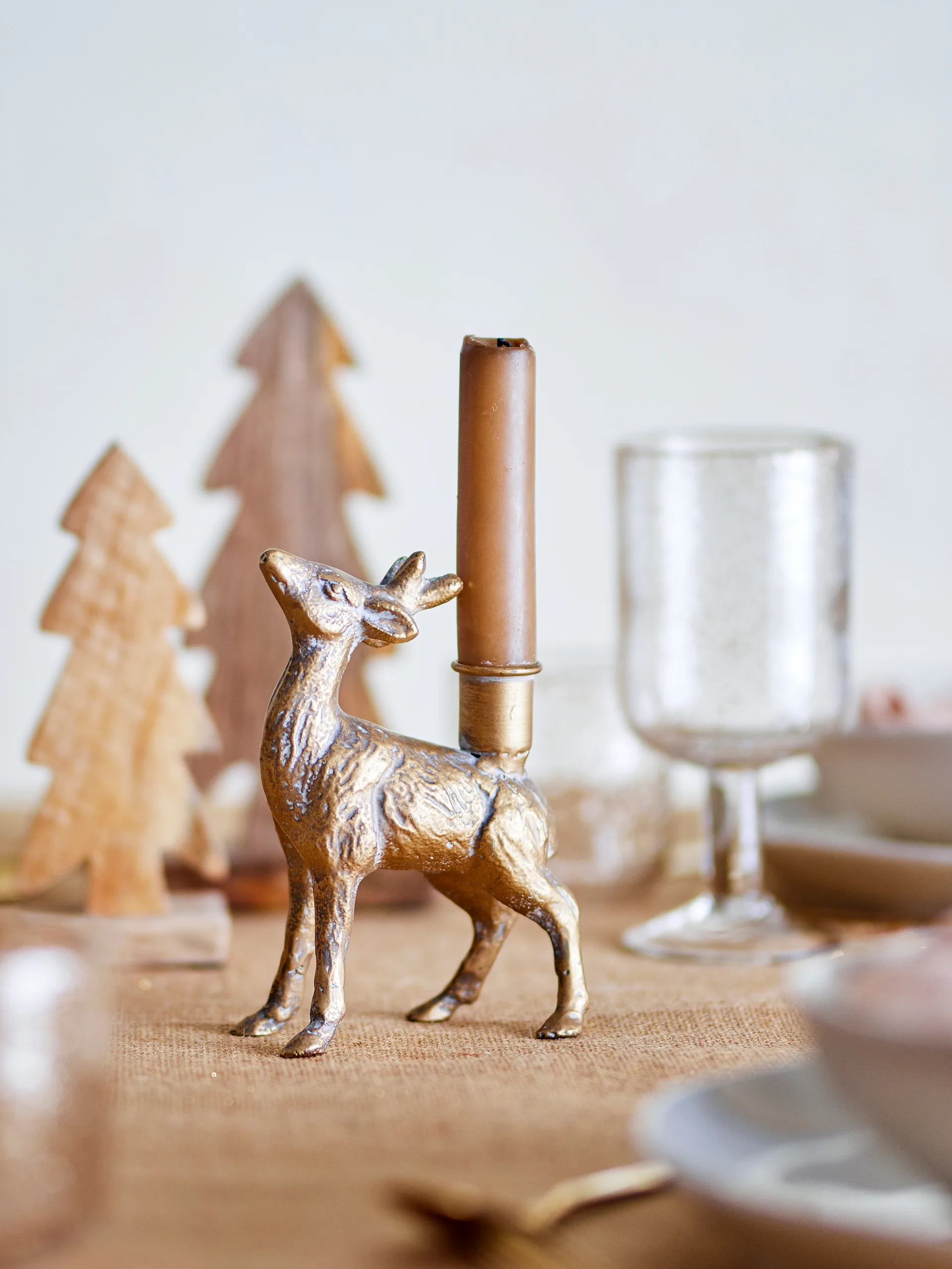 Souris キャンドルホルダー 15 cm, Brass Bloomingville | ブルーミングヴィル