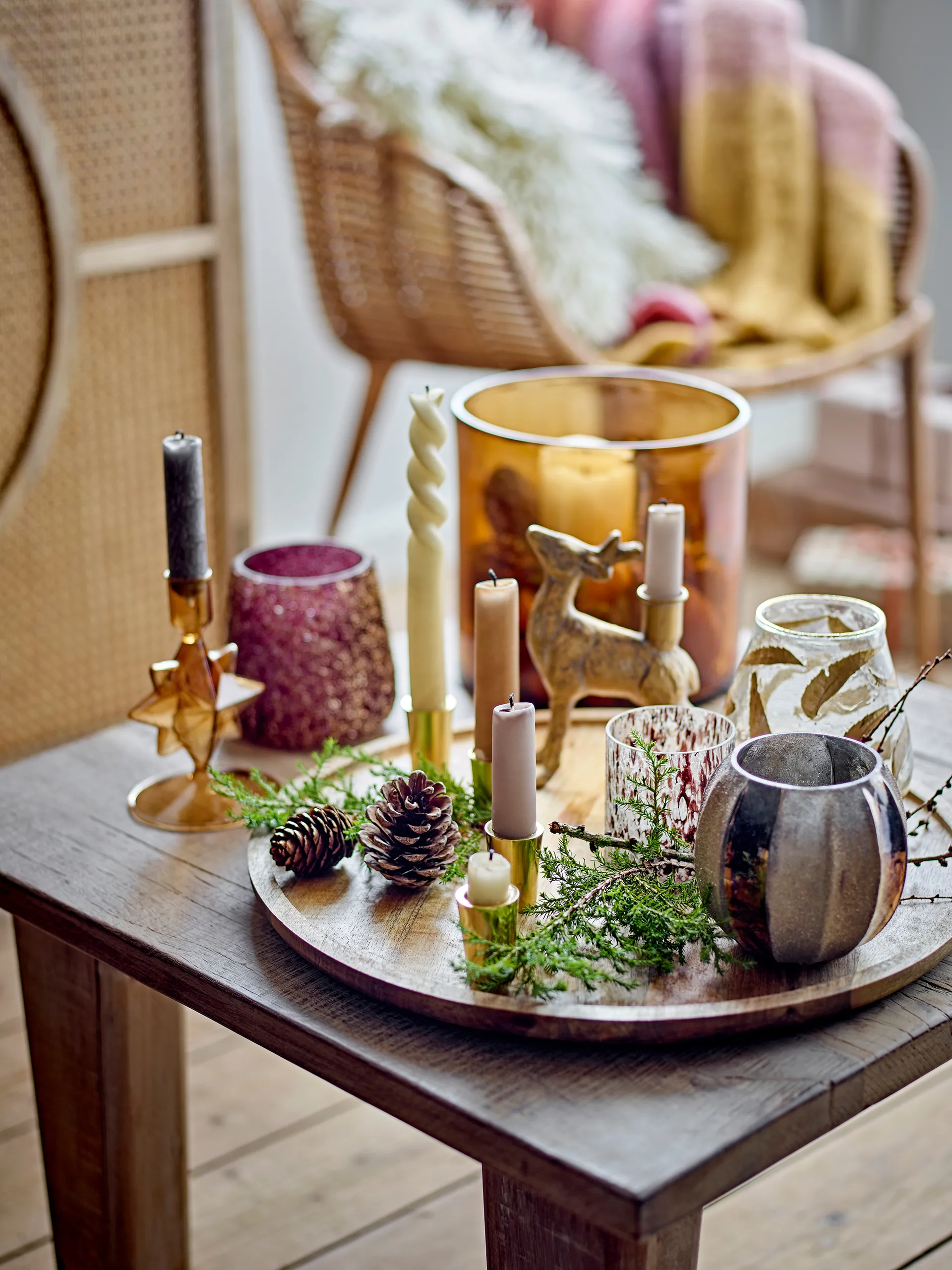 Souris キャンドルホルダー 15 cm, Brass Bloomingville | ブルーミングヴィル