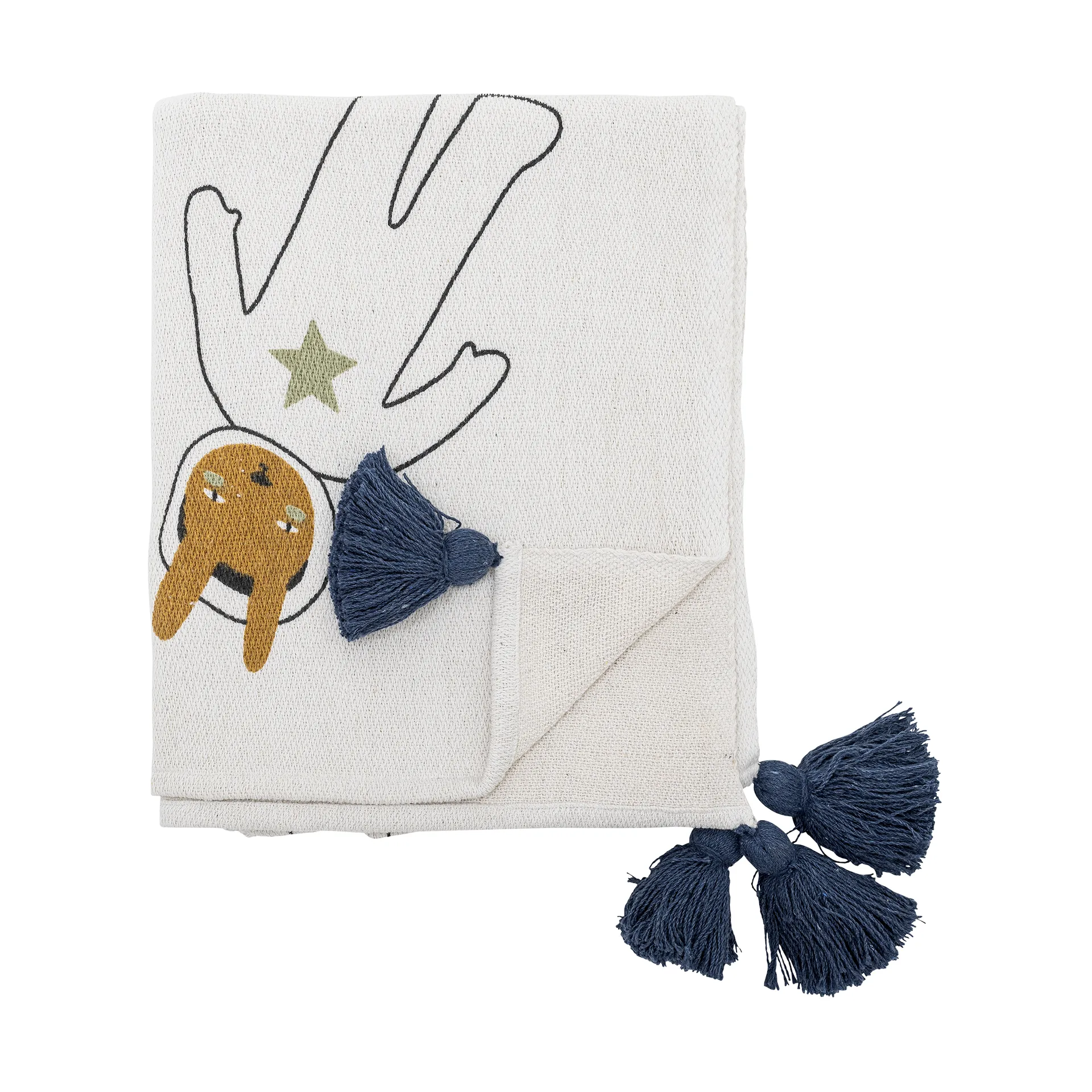 Space ブランケット 130x160 cm, White Bloomingville | ブルーミングヴィル