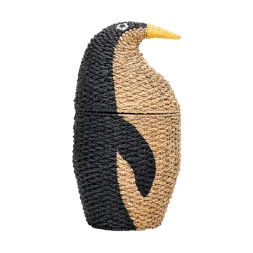 Tazia 収納バスケット 蓋つき Ø37x69 cm - Black - Bloomingville | ブルーミングヴィル