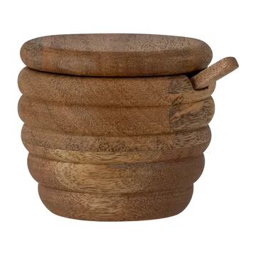 Tilda スプーン付きソルトセラー Ø9 cm - Natural - Bloomingville | ブルーミングヴィル