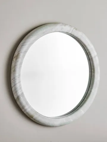 Vaka ウォールミラー - Nature, Ø50 cm - Bloomingville | ブルーミングヴィル