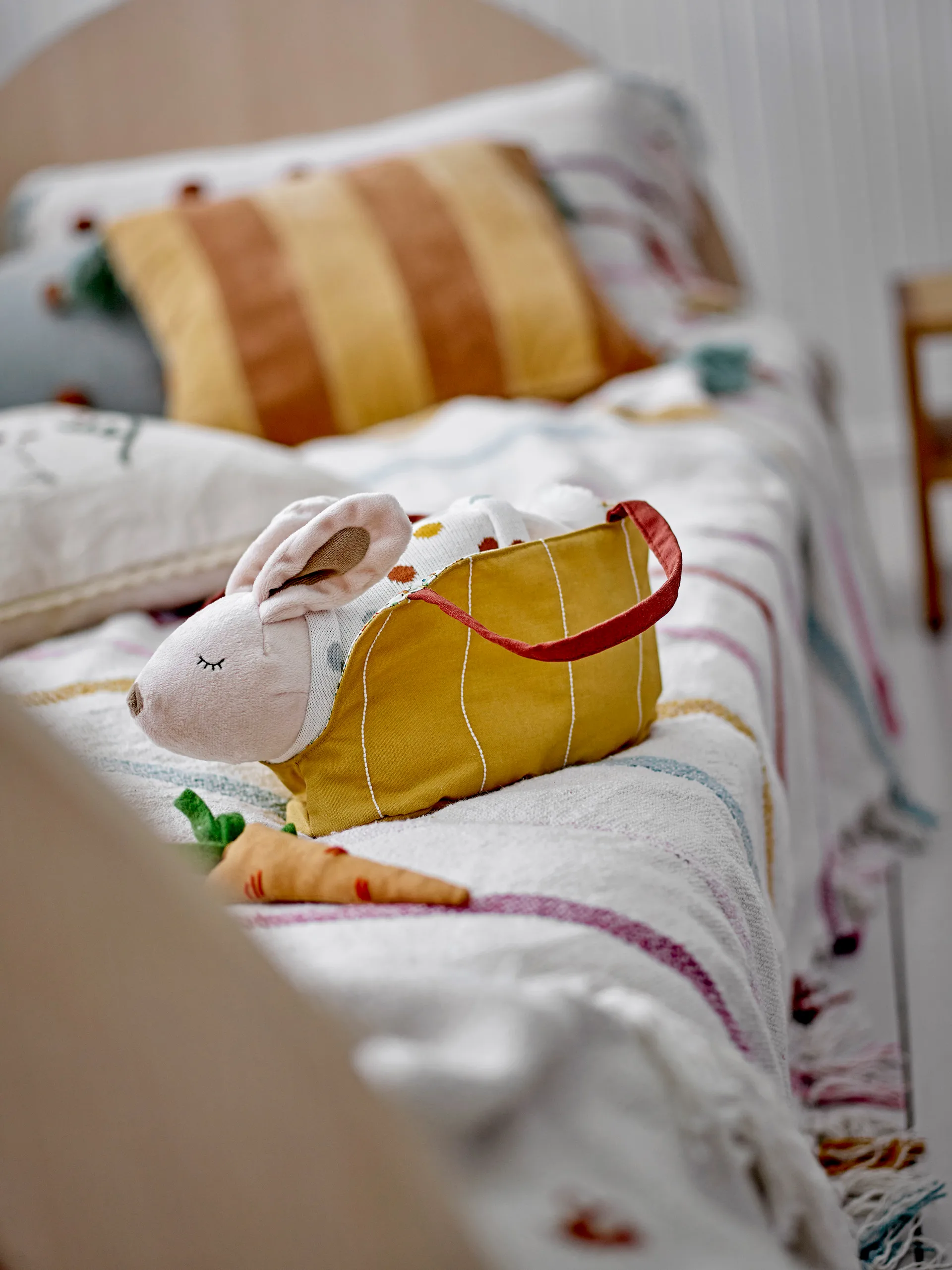 Villja ぬいぐるみ 2パーツ, White-yellow bunny Bloomingville | ブルーミングヴィル