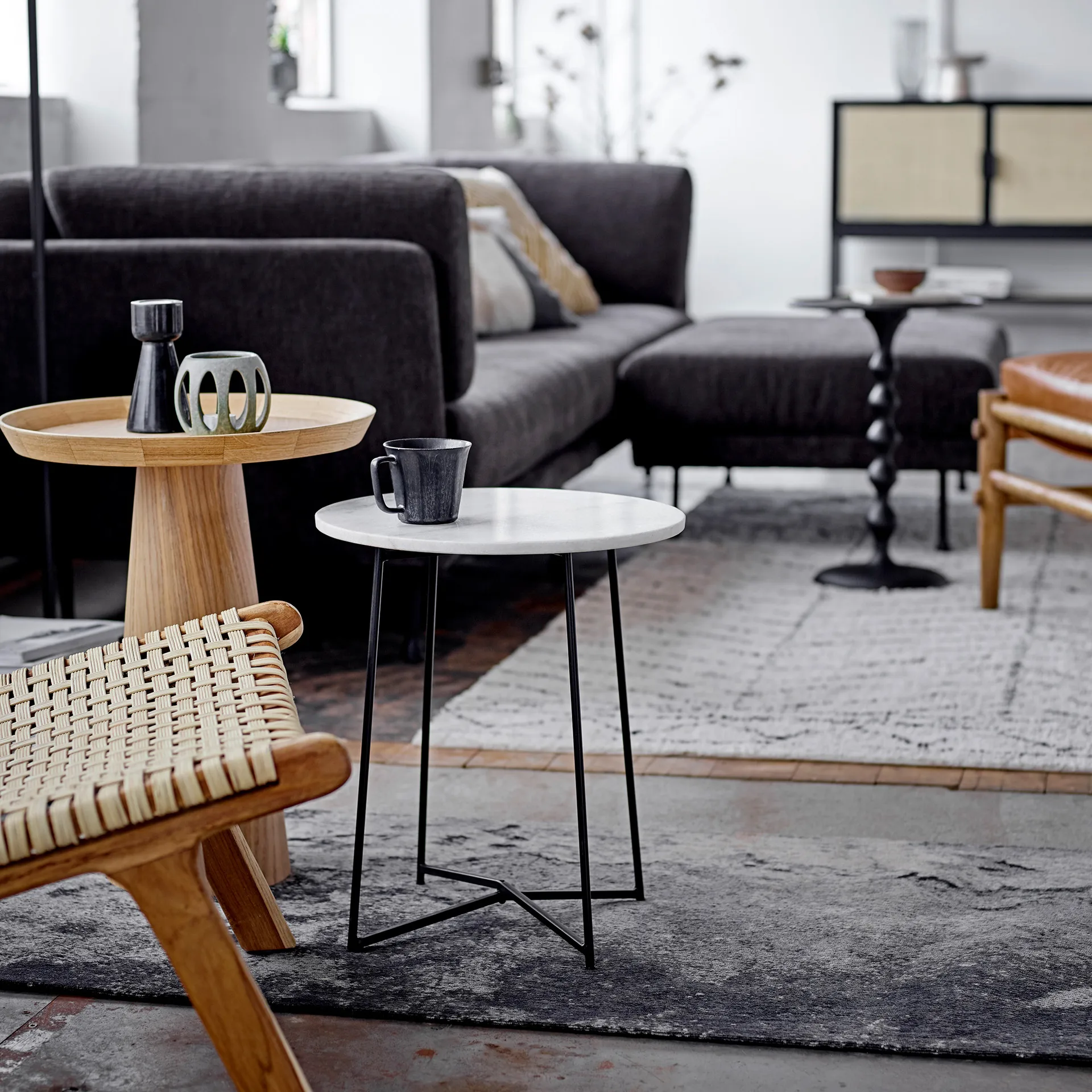 Yoko マグ 32 cl 4パック, black Bloomingville | ブルーミングヴィル