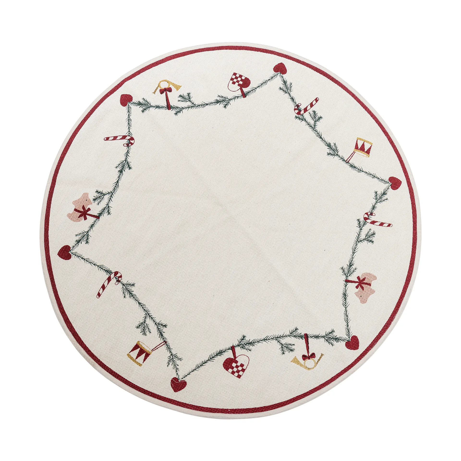 Yule クリスマスツリースカート Ø110 cm, Red Bloomingville | ブルーミングヴィル