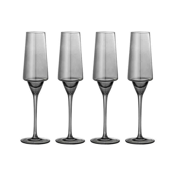 Yvette シャンパングラス 25 cl 4パック, grey Bloomingville | ブルーミングヴィル