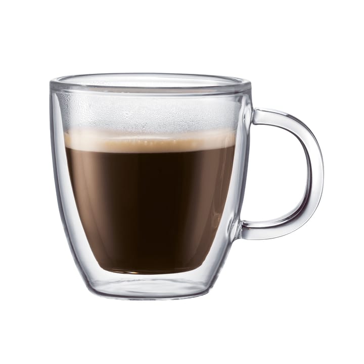 Bistro ダブルウォール グラス ハンドル付き 2パック, 0.15 l Bodum | ボダム