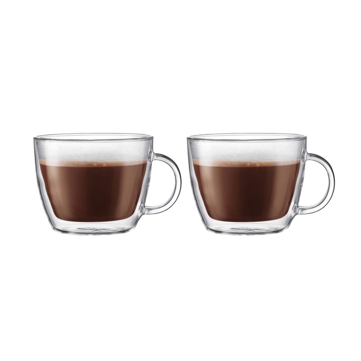 Bistro ダブルウォール ラテカップ ハンドル付き 45 cl - 2-pack - Bodum | ボダム