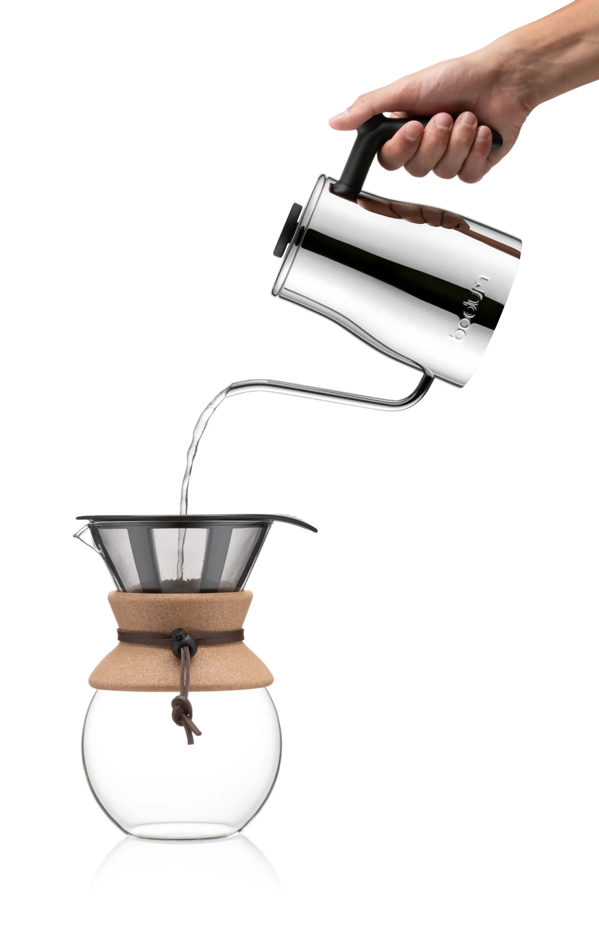 Bistro スワン ネック ケトル 8 copper, Chrome Bodum | ボダム