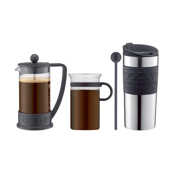 コーヒー セット（コーヒープレス、カップ、トラベルマグ、スプーン） - Black - Bodum | ボダム