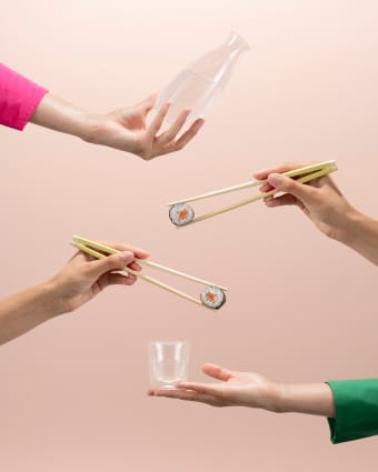 Douro ダブルウォール 日本酒グラス 6 cl 3-pack - Clear-bamboo - Bodum | ボダム