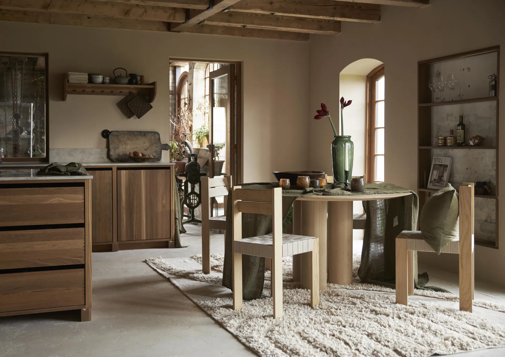 Astrid ナプキン 40x40 cm 4枚セット, Green Boel & Jan | ボエル & ヤン