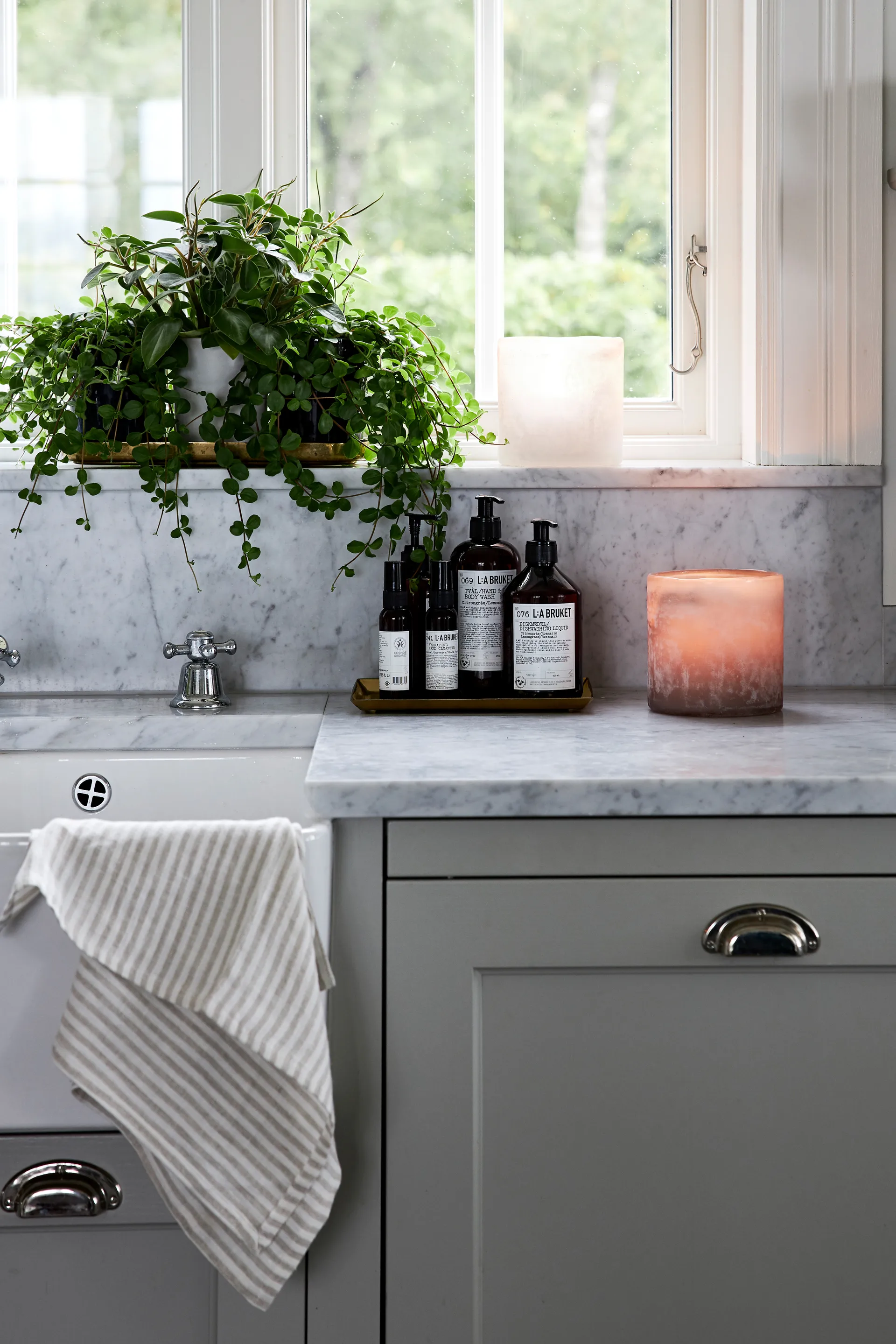 Bungenäs キャンドルランタン Ø8 cm, Brown Boel & Jan | ボエル & ヤン