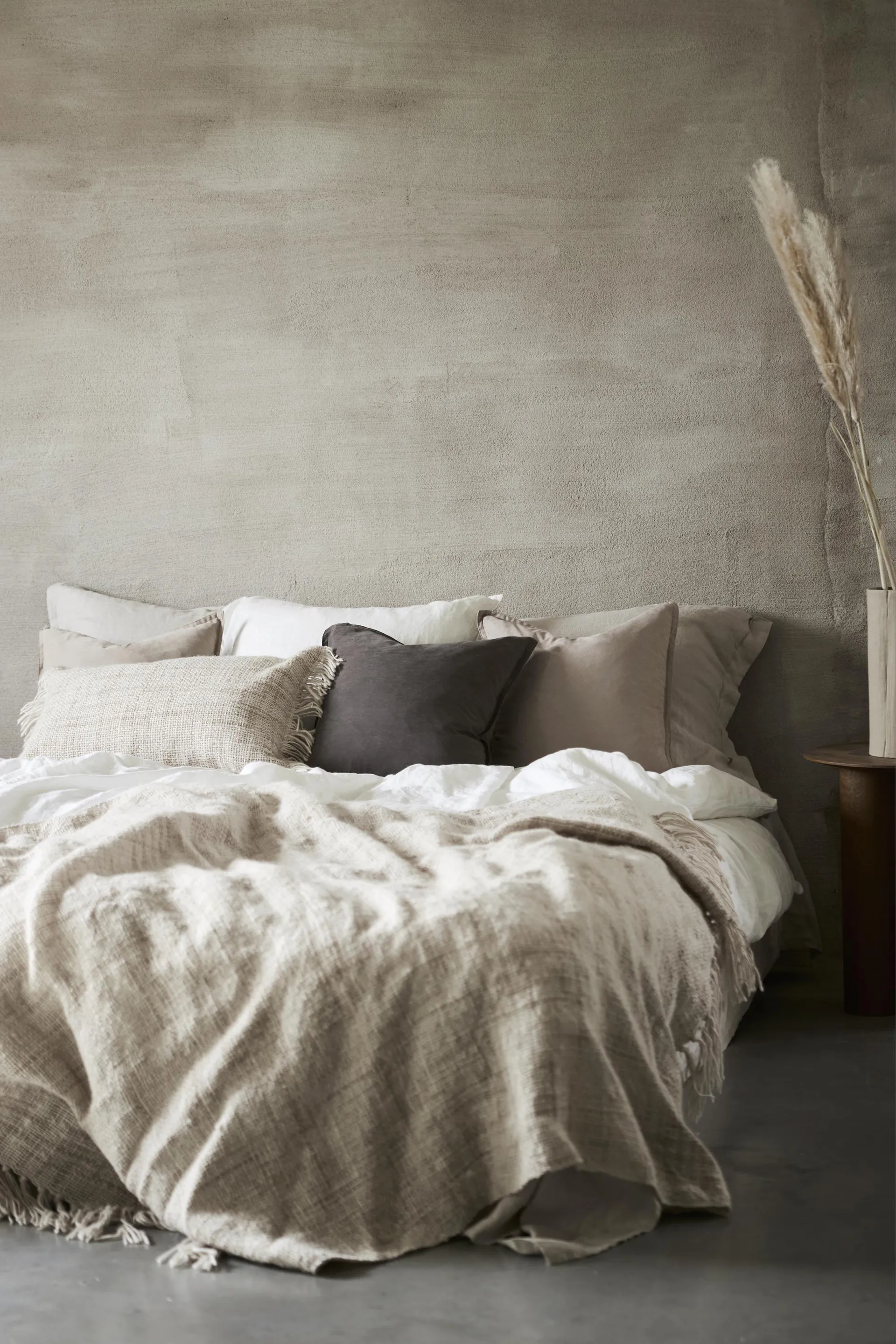 Hanna クッションカバー 45x45 cm, Gray Boel & Jan | ボエル & ヤン