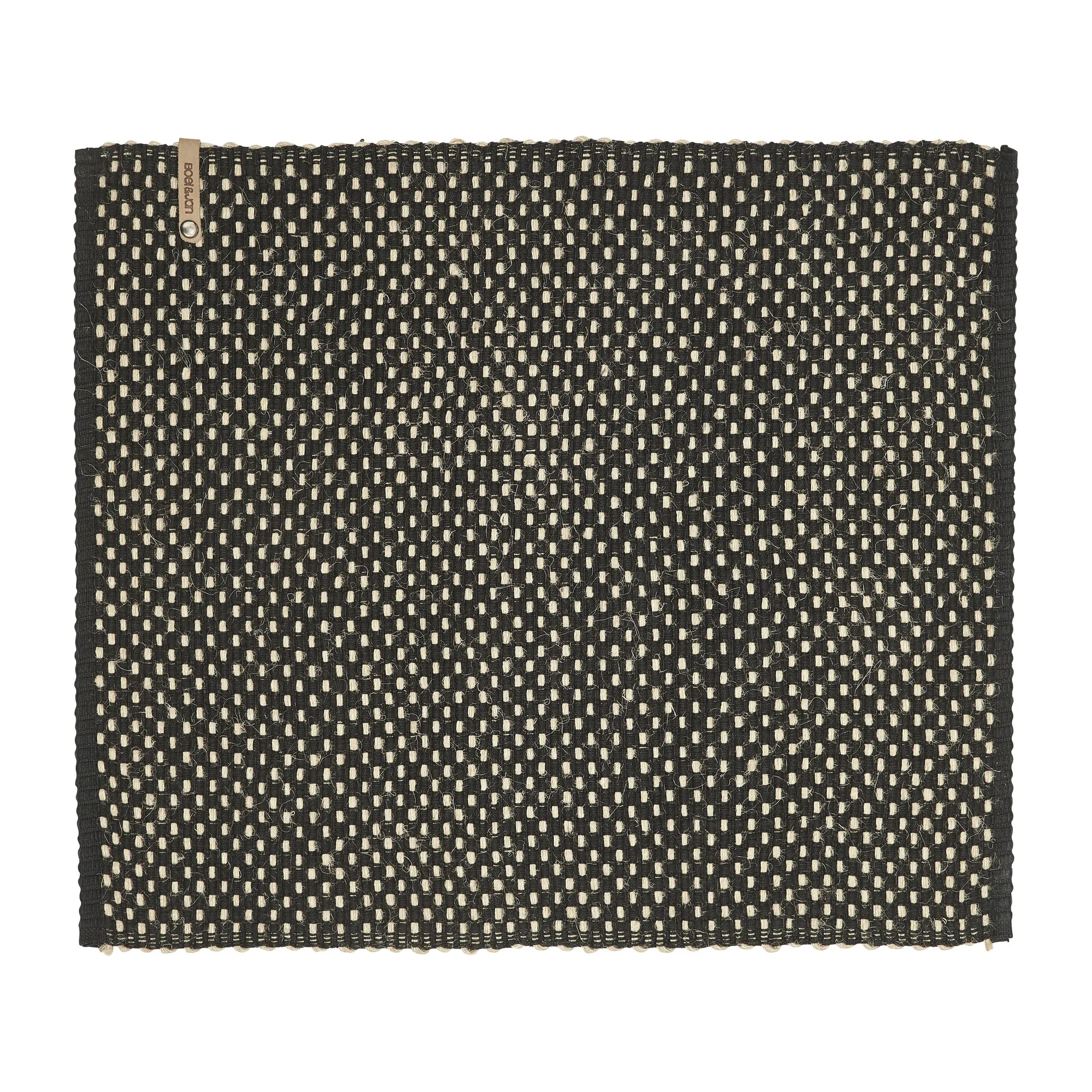 Jute チェック プレースマット コットン 35x45 cm, Black Boel & Jan | ボエル & ヤン