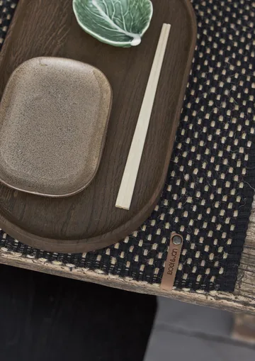 Jute チェック プレースマット コットン 35x45 cm - Black - Boel & Jan | ボエル & ヤン