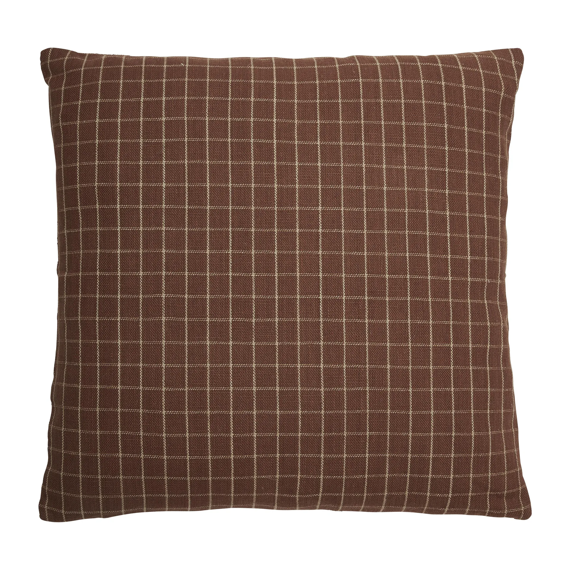 Lunnevik small クッションカバー コットン 45x45 cm, Brown Boel & Jan | ボエル & ヤン