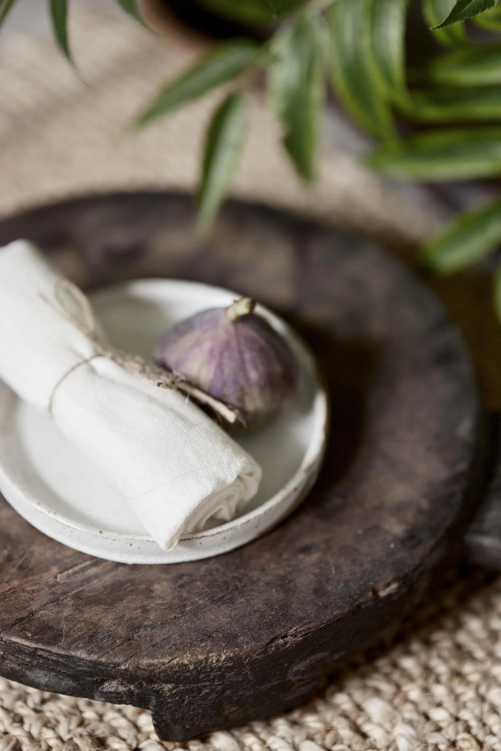 Mandela リネンナプキン 40x40 cm, White Boel & Jan | ボエル & ヤン