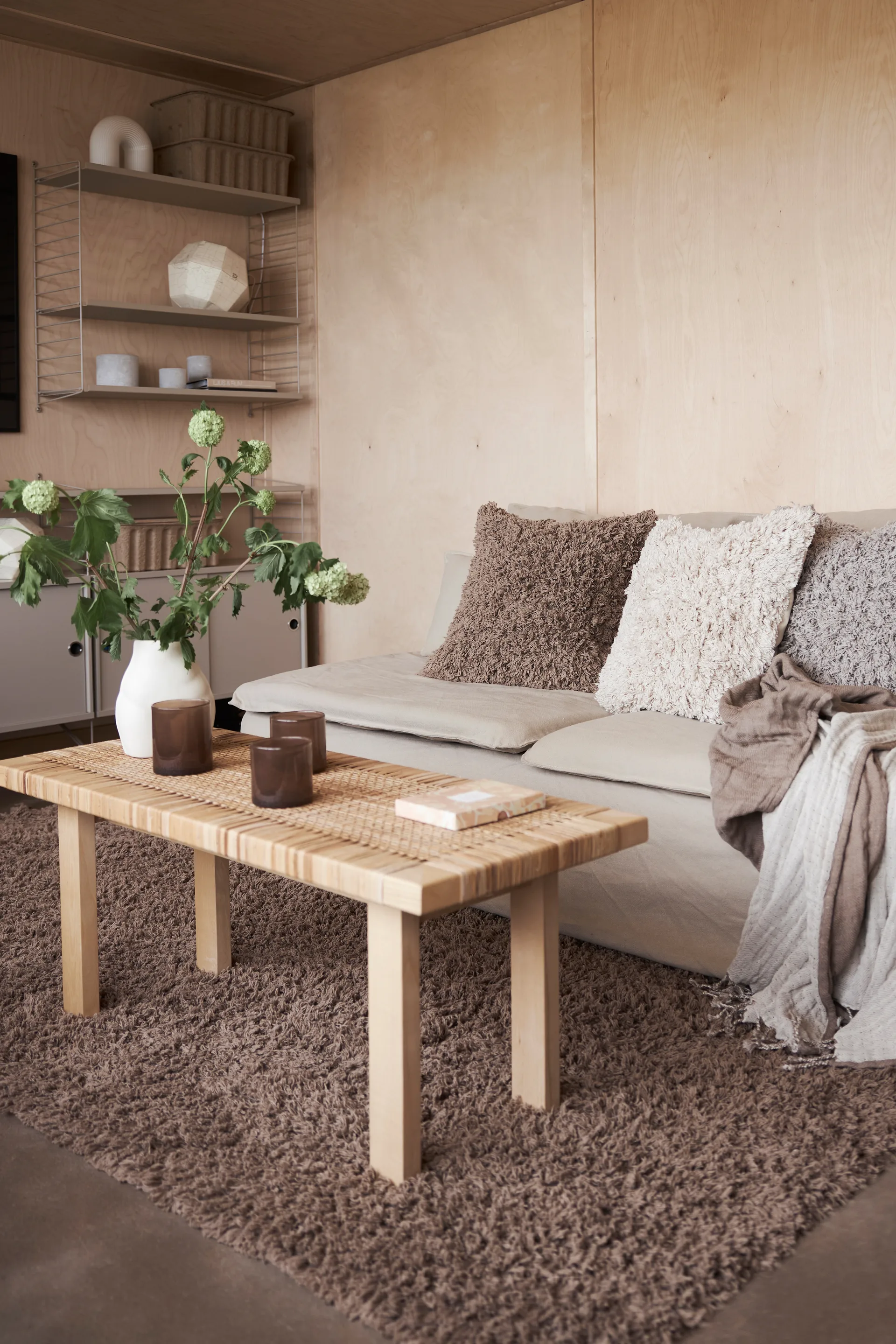 Noma コットンラグ 70x200 cm, Brown Boel & Jan | ボエル & ヤン