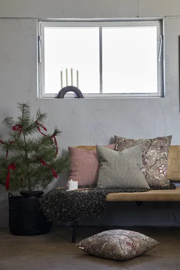 Rough リネン ストライプ ピローケース 45x45 cm - Red - Boel & Jan | ボエル & ヤン