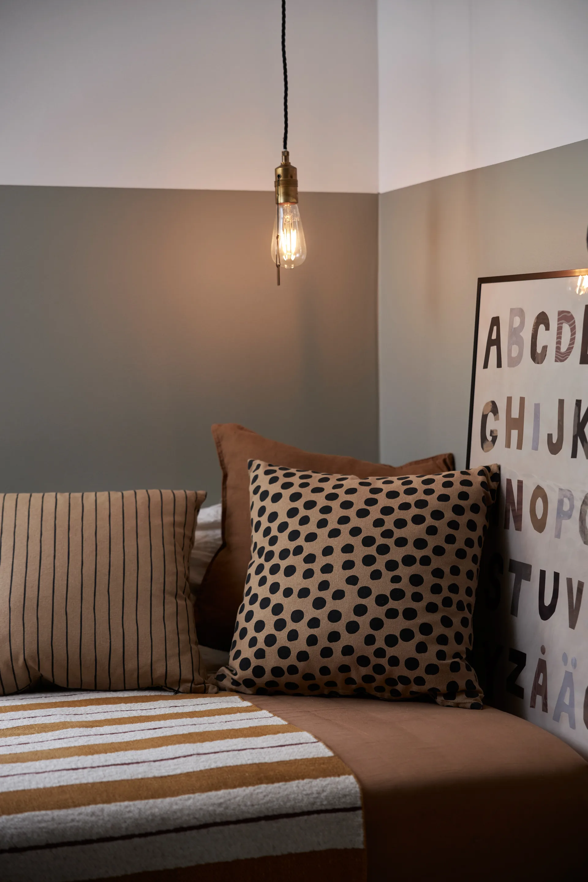 Sabina クッションカバー 45x45 cm, Light brown Boel & Jan | ボエル & ヤン