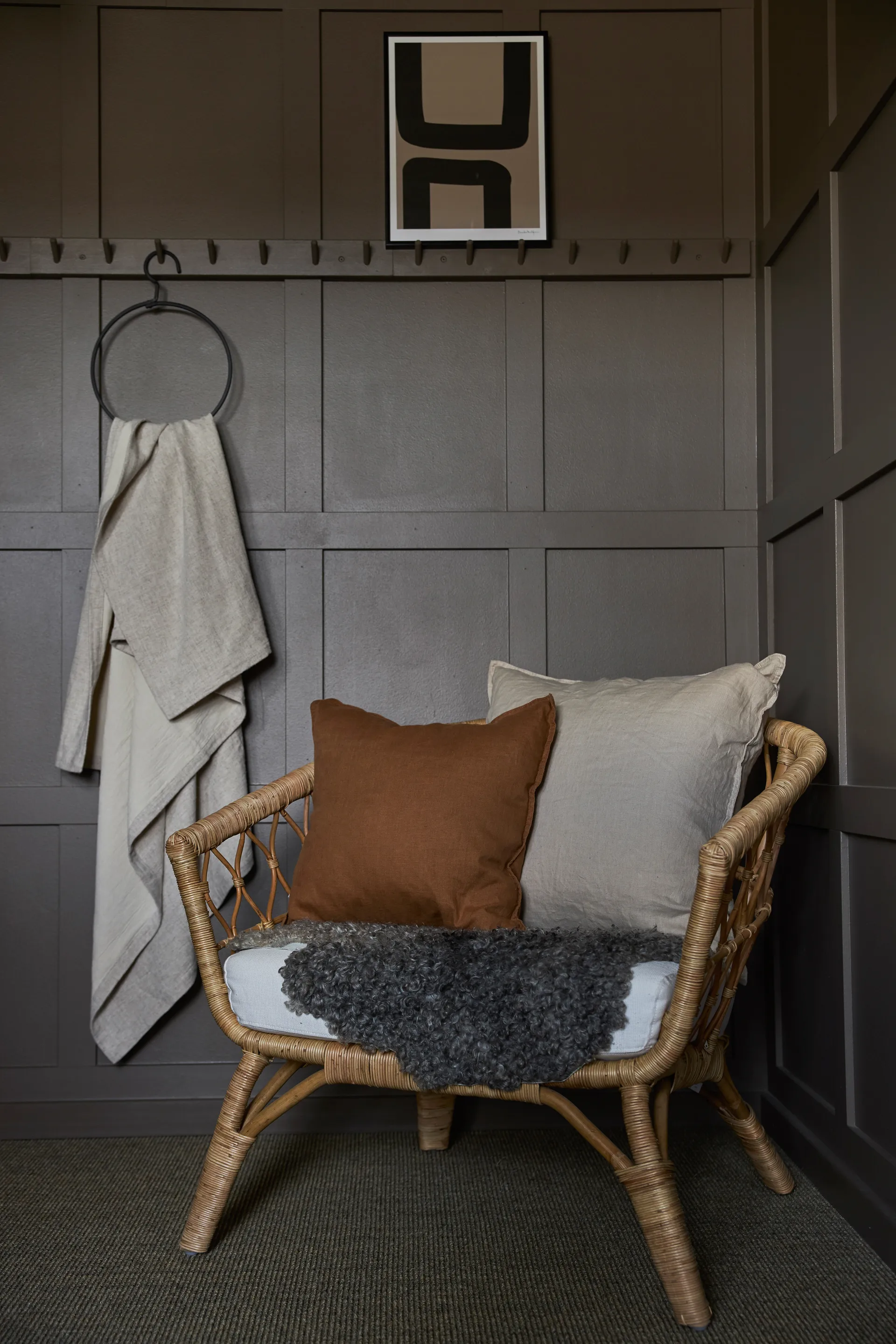 Sabina クッションカバー 45x45 cm, Light brown Boel & Jan | ボエル & ヤン