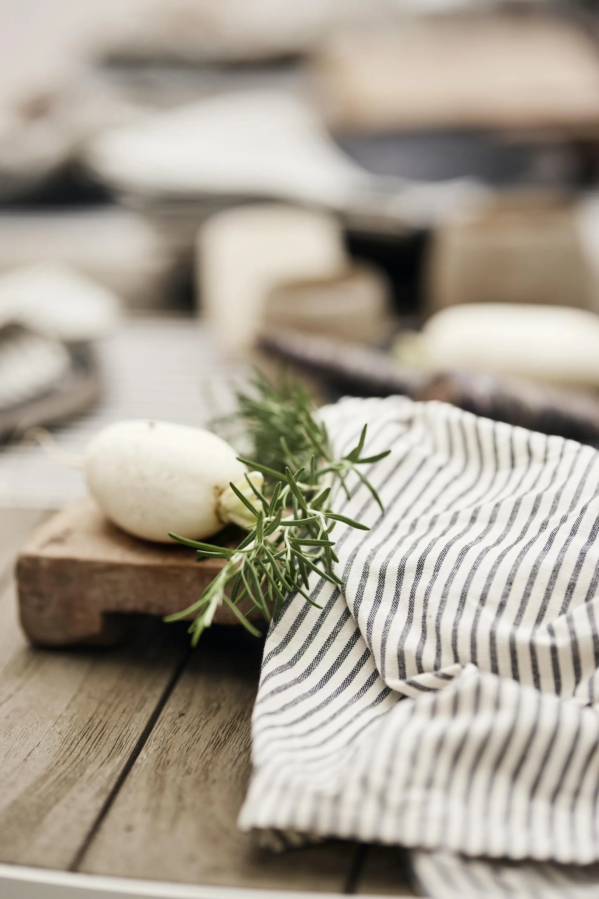 Sammie キッチンタオル 50x70 cm, Black and white Boel & Jan | ボエル & ヤン