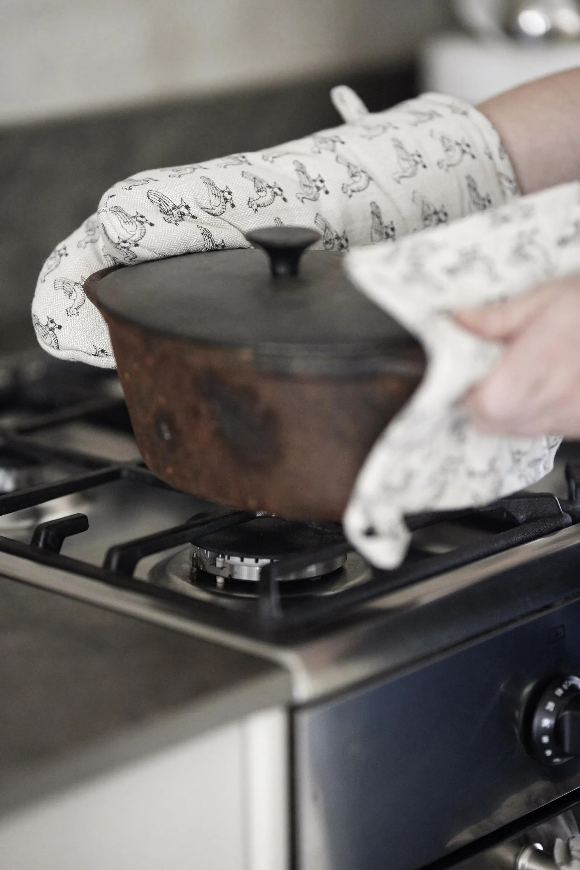 Stina オーブンミット 15x30 cm, Beige Boel & Jan | ボエル & ヤン