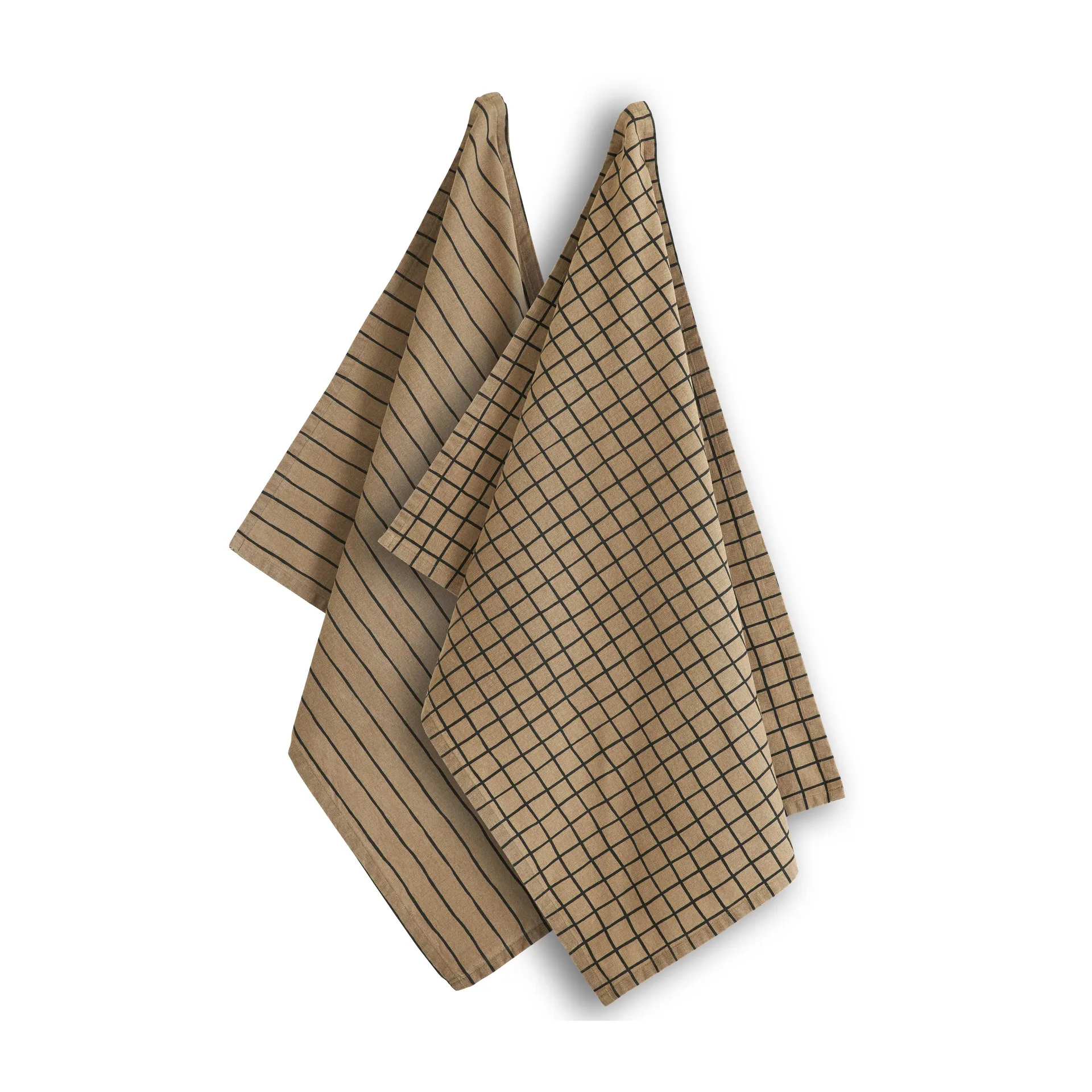 Tofta mix キッチンタオル 50x70 cm 2枚セット, Brown Boel & Jan | ボエル & ヤン