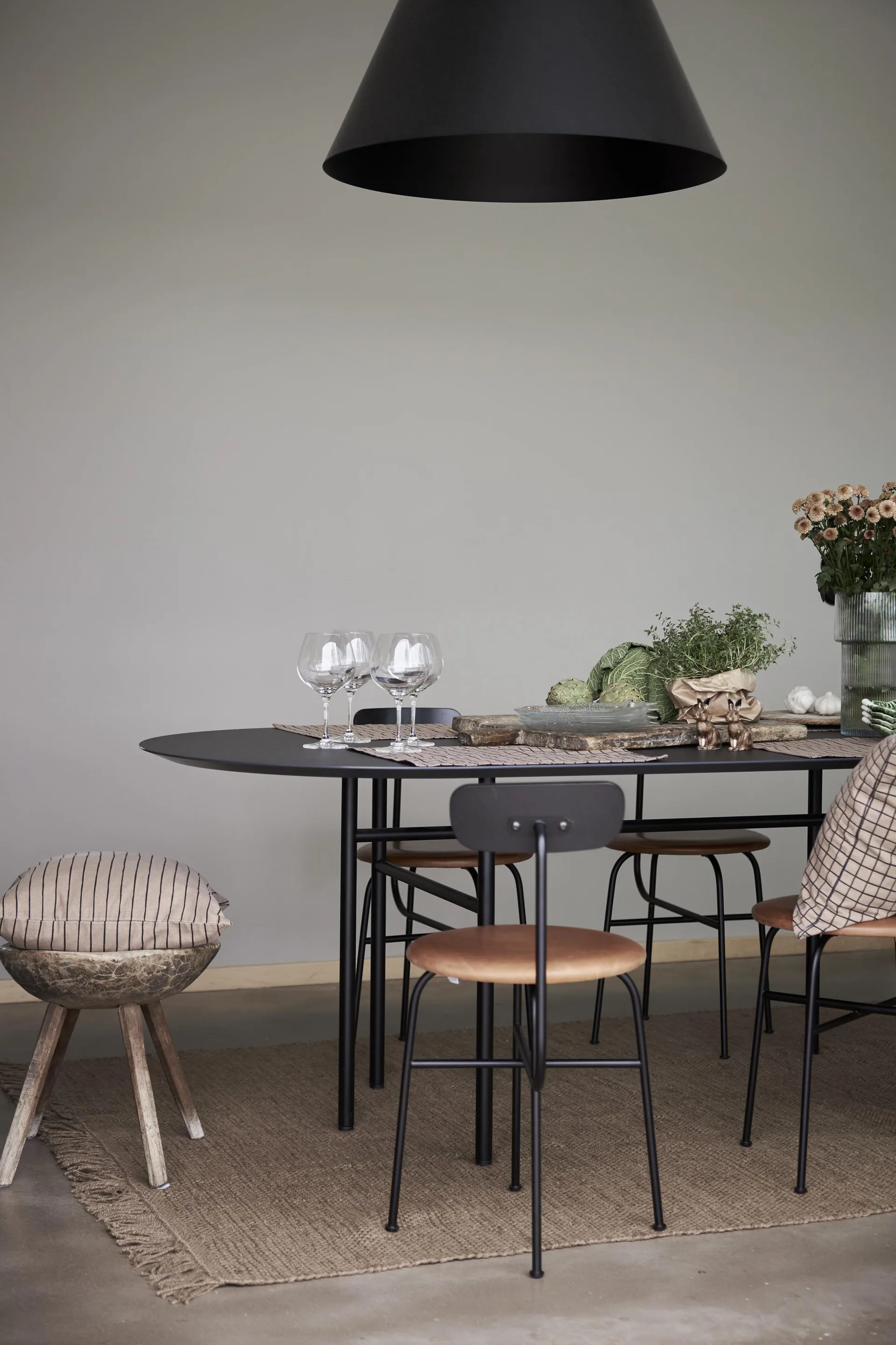 Tofta stripe クッションカバー 45x45 cm, Brown Boel & Jan | ボエル & ヤン