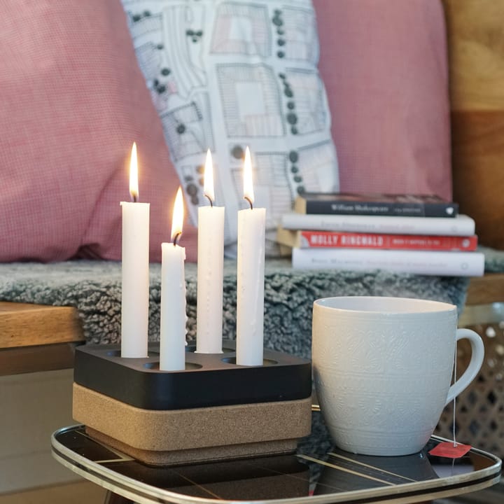 Cork ボウル for four candles 16x16 cm - Brown - Born In Sweden | ボーン イン スウェーデン