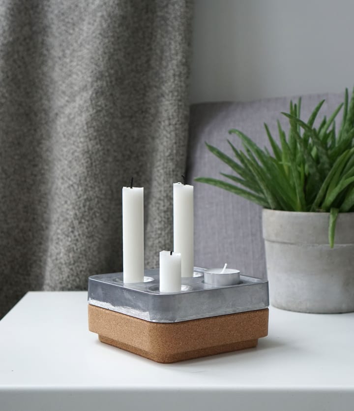 Cork ボウル for four candles 16x16 cm - Brown - Born In Sweden | ボーン イン スウェーデン