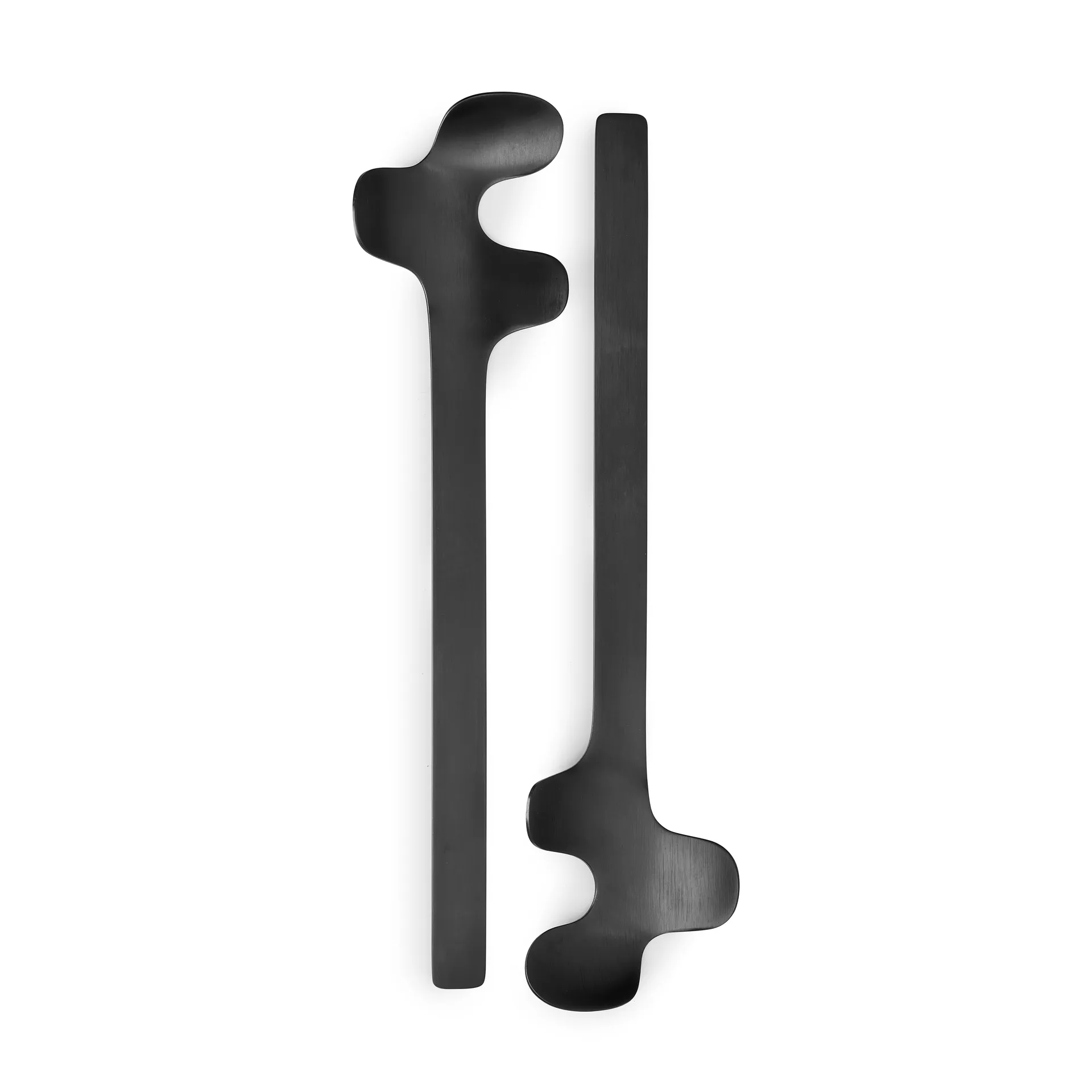 Leaf サラダサーバー, Brushed Black Born In Sweden | ボーン イン スウェーデン