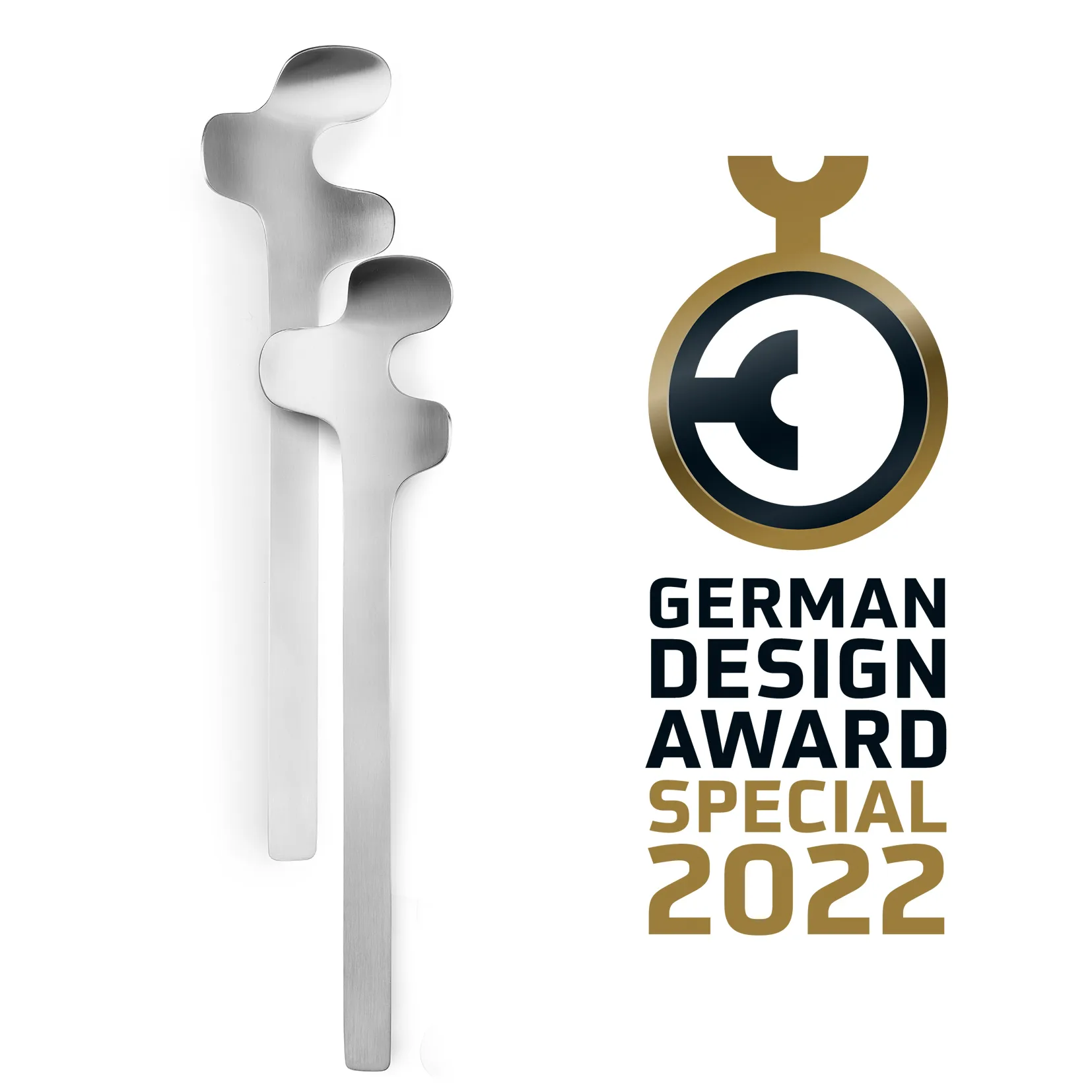 Leaf サラダサーバー, Brushed Steel Born In Sweden | ボーン イン スウェーデン