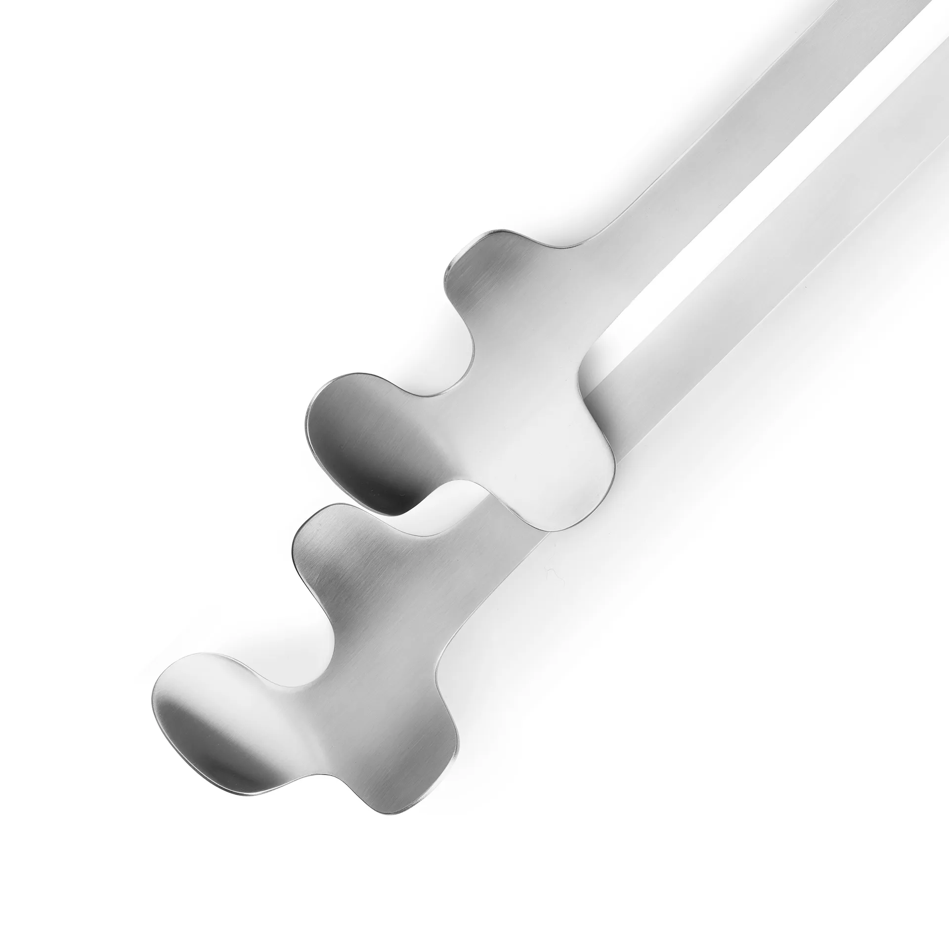 Leaf サラダサーバー, Brushed Steel Born In Sweden | ボーン イン スウェーデン