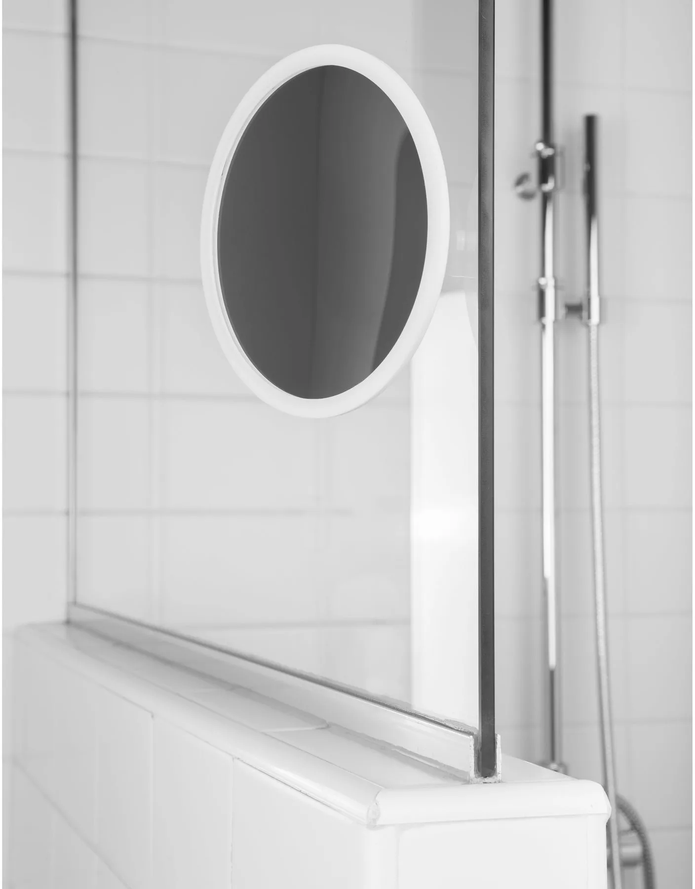 AirMirror メイクアップミラー x15 メイクアップミラー 取り外し可能吸盤カップ, Ø16.5 cm Bosign | ボーサイン