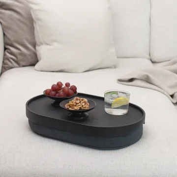 CurveLine™ ノンスリップ ニートレイ 39x26 cm - Black willow-grey - Bosign | ボーサイン