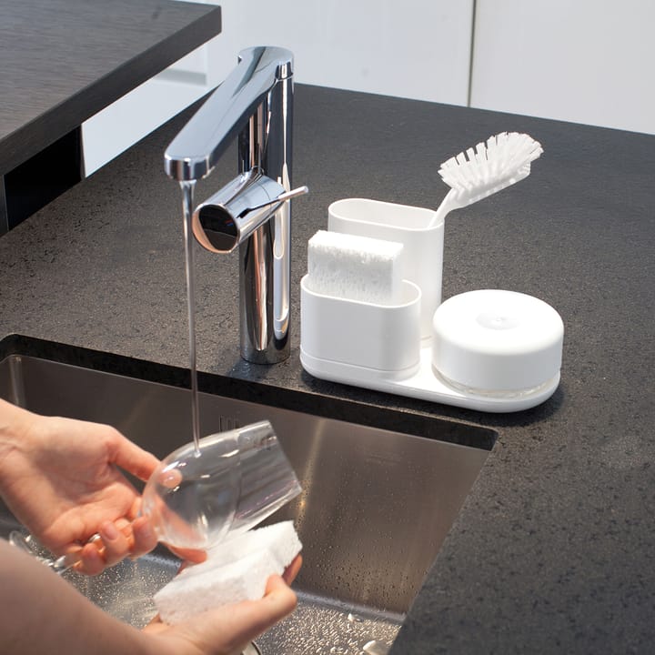 Dishwashing 収納ラック付きリキッドパンプ ラージ, white Bosign | ボーサイン