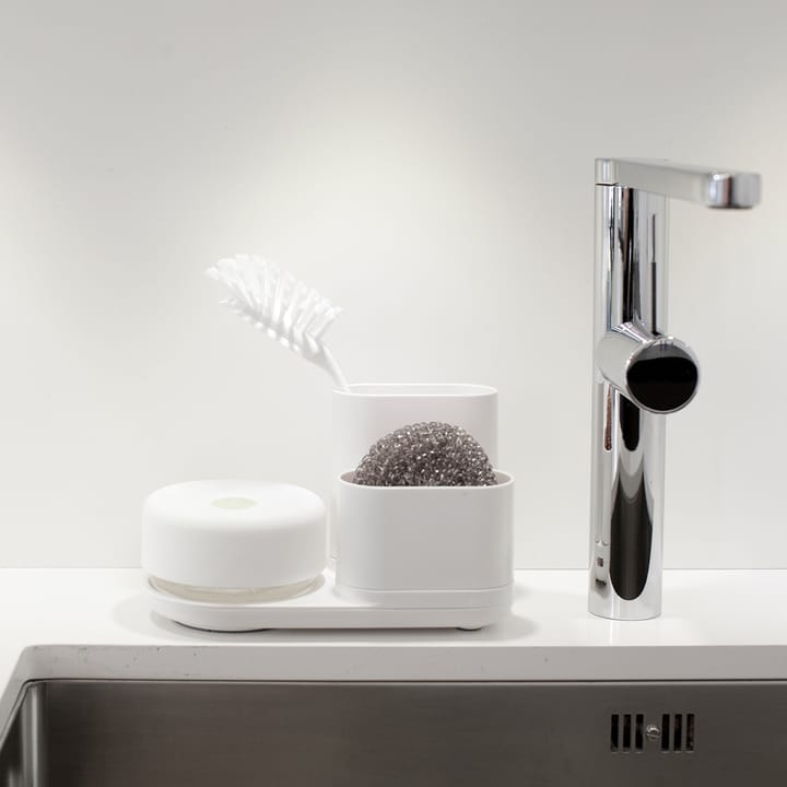 Dishwashing 収納ラック付きリキッドパンプ ラージ, white Bosign | ボーサイン