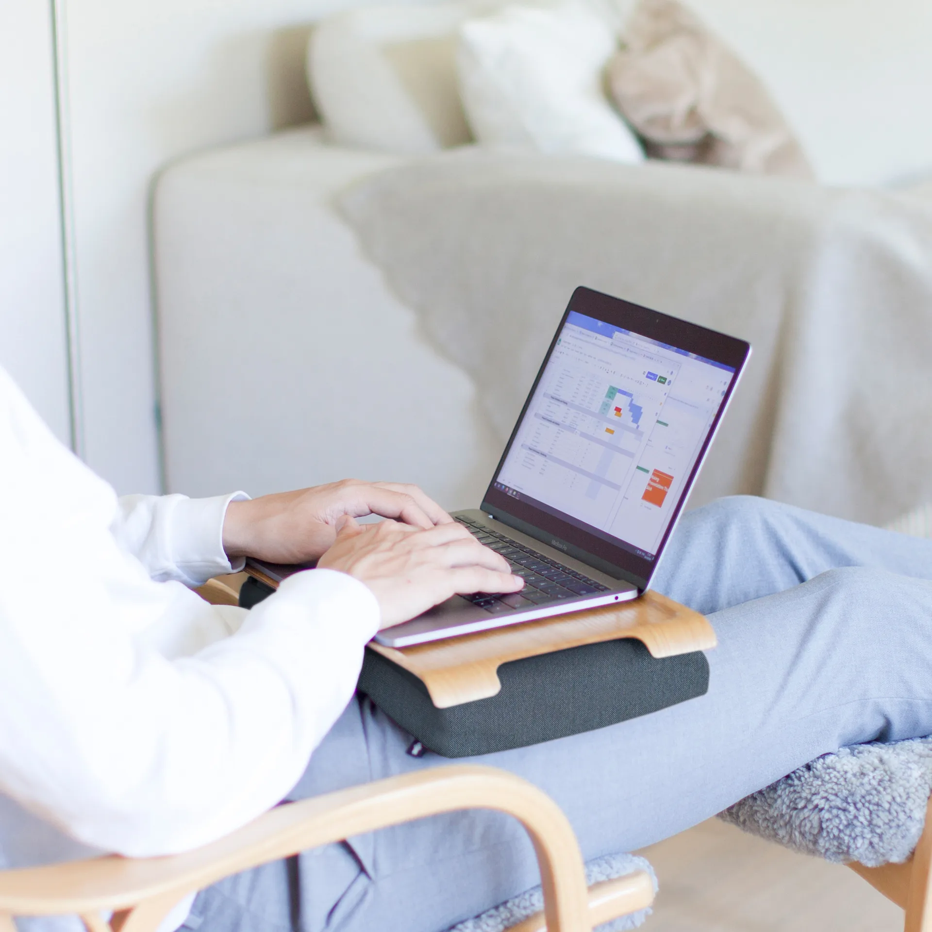 Lap トレイ ミニ, Willow tree-salt & pepper grey Bosign | ボーサイン