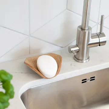 Leaf™ ソープディッシュ ドレナージ付き 11.5x11.5 cm - Willow - Bosign | ボーサイン