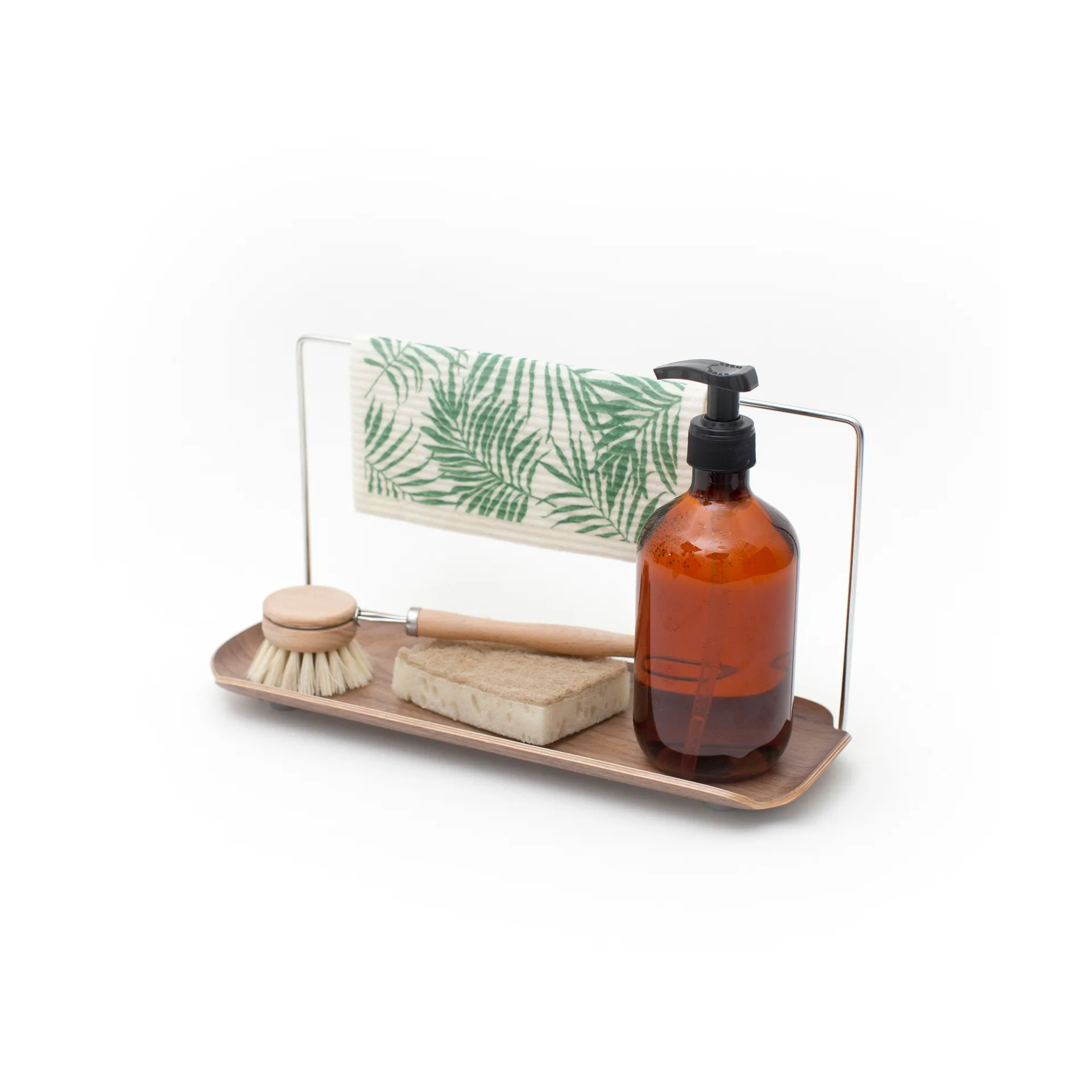 LEAF シンクラック クロスホルダー付き, Walnut-stainless steel Bosign | ボーサイン