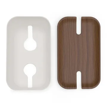 ケーブルオーガナイザー M - dark brown wooden print - Bosign | ボーサイン