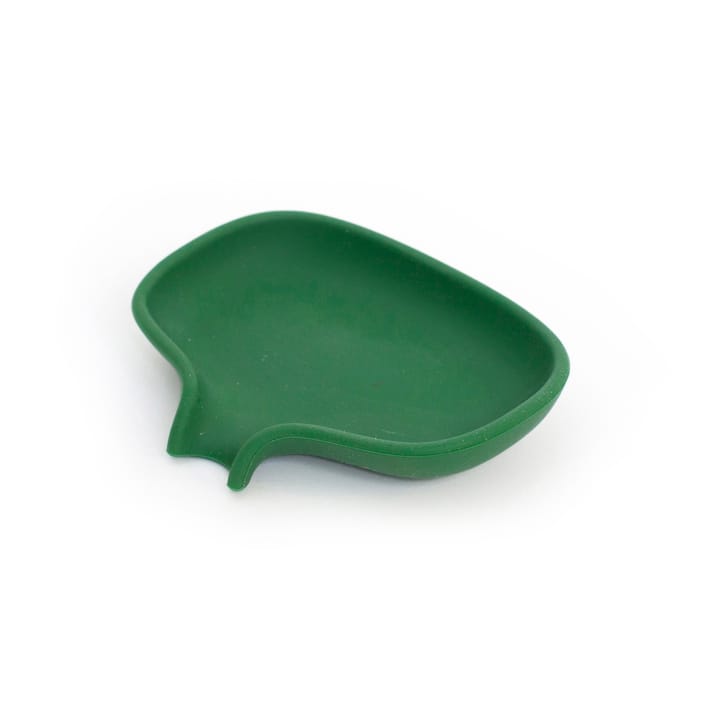排水口付き石鹸トレイ（シリコン製）- small 8.5x10.8 - Dark green - Bosign | ボーサイン