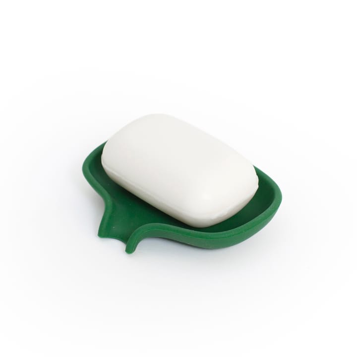 排水口付き石鹸トレイ（シリコン製）- small 8.5x10.8 - Dark green - Bosign | ボーサイン