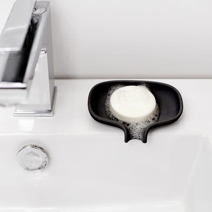 Soap Saver Flow  排水口付きソープディッシュ S, Black Bosign | ボーサイン