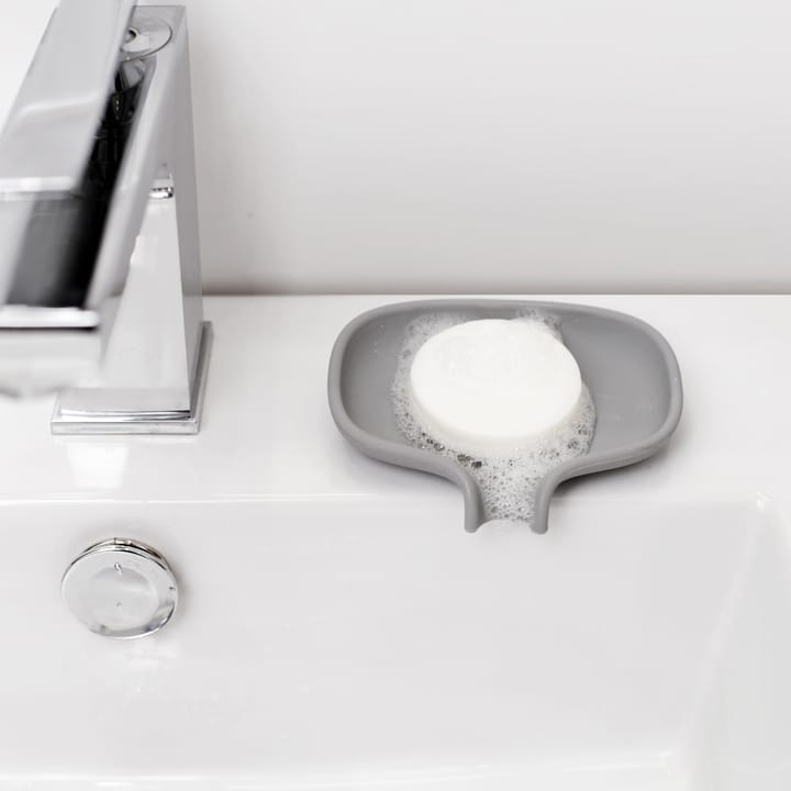Soap Saver Flow  排水口付きソープディッシュ S, Grey Bosign | ボーサイン