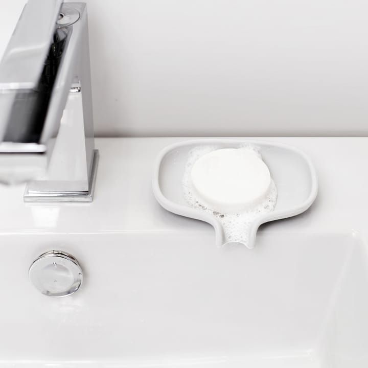 Soap Saver Flow  排水口付きソープディッシュ S, White Bosign | ボーサイン