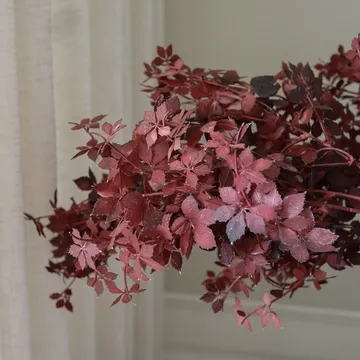 メープルブランチ 人工ブーケ - バーガンディ、107 cm、1点 - Botané | ボタネ