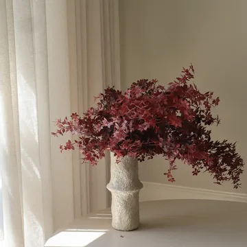 バーガンディ メープル ブランチ 造花ブーケ - 107 cm、4個 - Botané | ボタネ